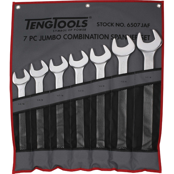 7 Piece AF Jumbo Combination Spanner Set (Handy Tool Roll)